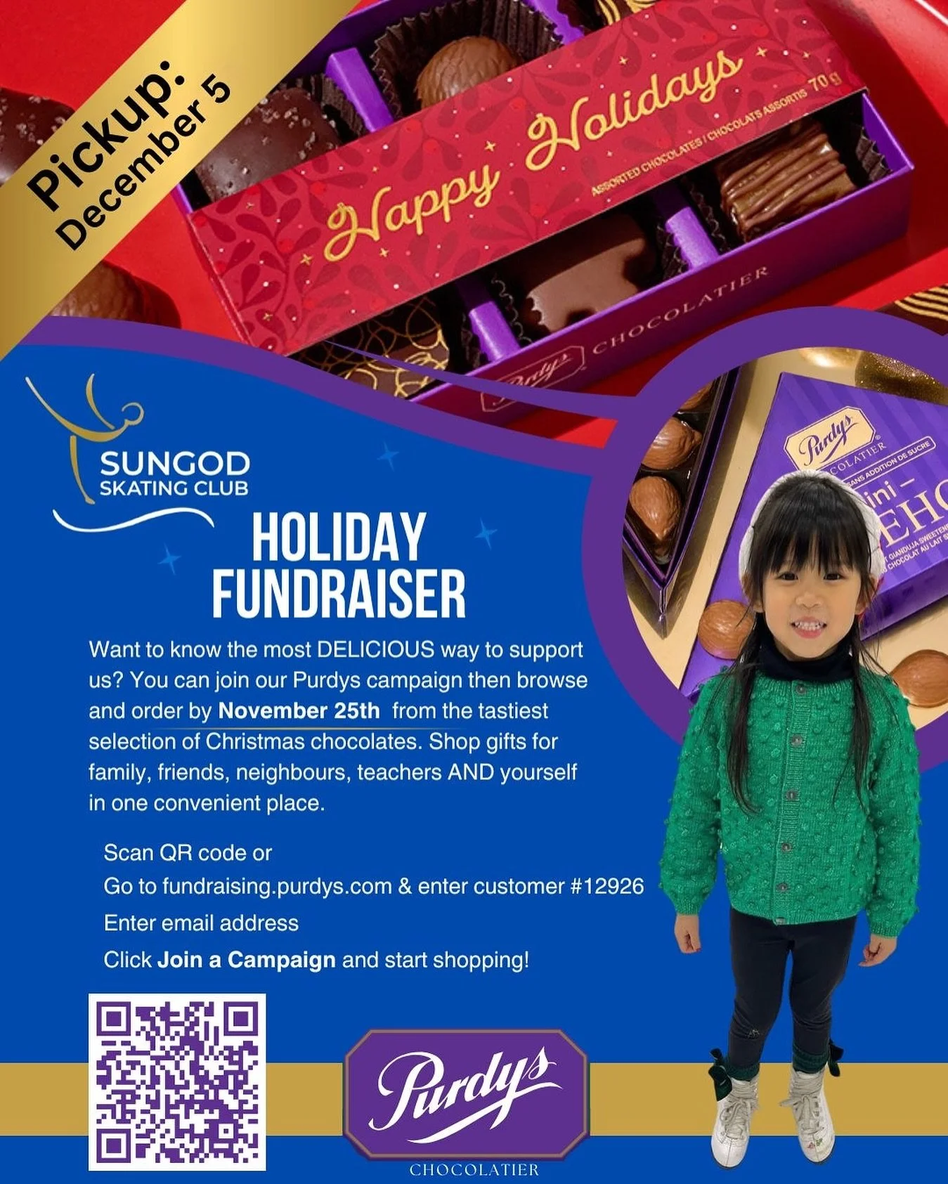 Hey chocolate lovers! 🍫

Our Purdys Chocolatier Fundraiser is officially underway, and we&rsquo;d love your support! Treat yourself (or someone special) to some delicious Canadian-made chocolates while helping us reach our fundraising goal.

When yo