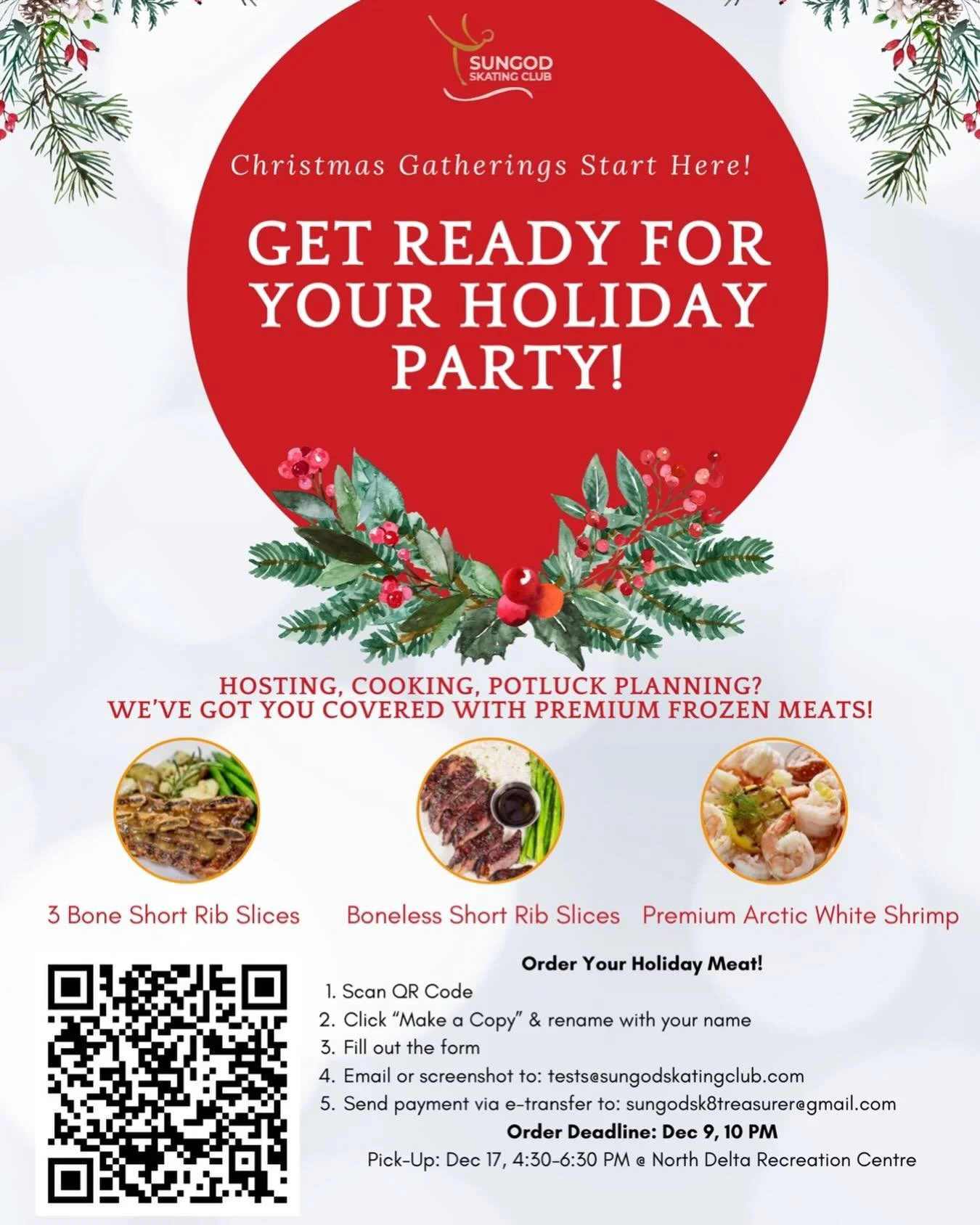 Stock up for the holidays &amp; support our competitive figure skaters! #Sungodskatingholidayfundraiser