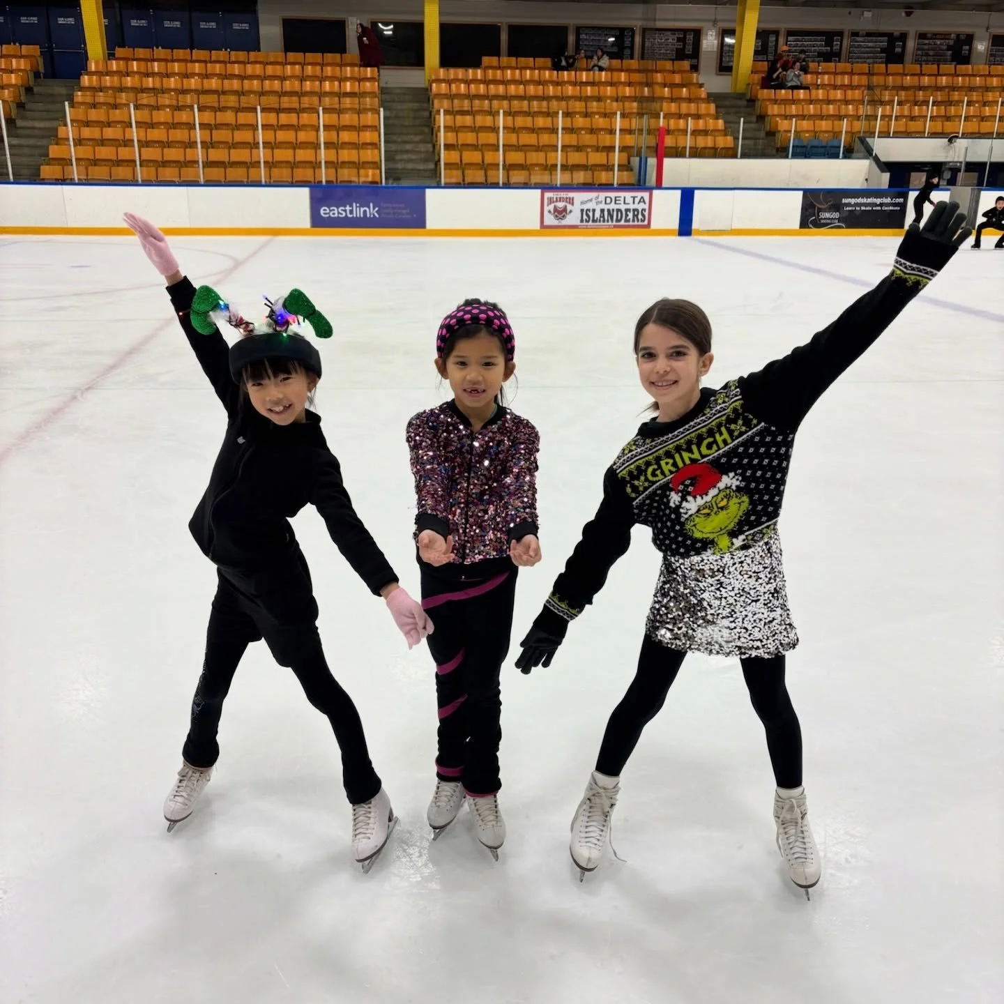 Sparkly and Bright theme kicked off out last week of skating for the fall season! These definitely brightened up our day!