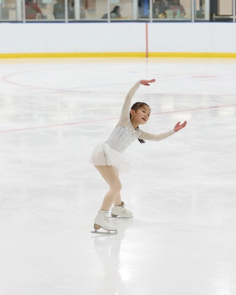 Our Pre-Juveniles U11: Zoe, Raina, Aria, Alice, and Jasmine. Great work skaters!