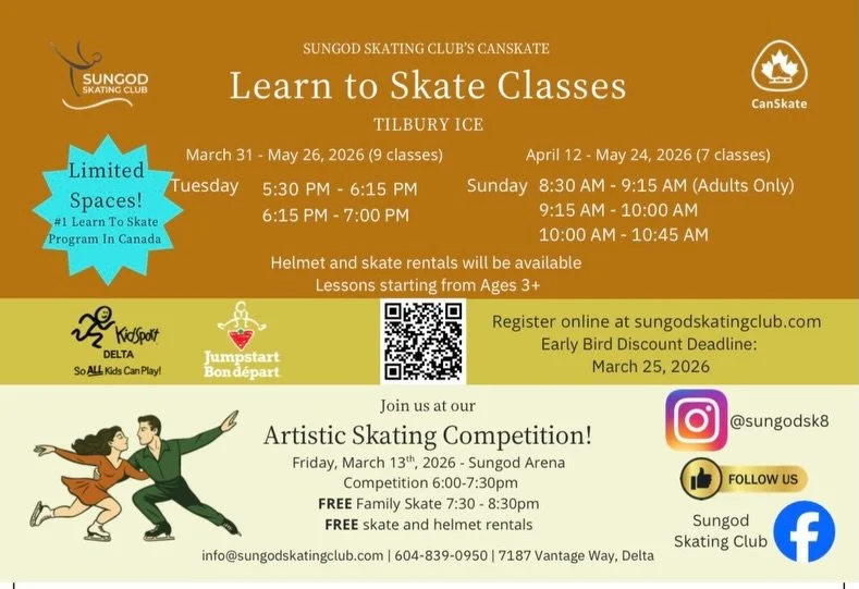 Start your skating journey today! The road to success in sport starts with good foundations 🏆 Sign up today and learn to skate: https://sungodsc.uplifterinc.com/registration/