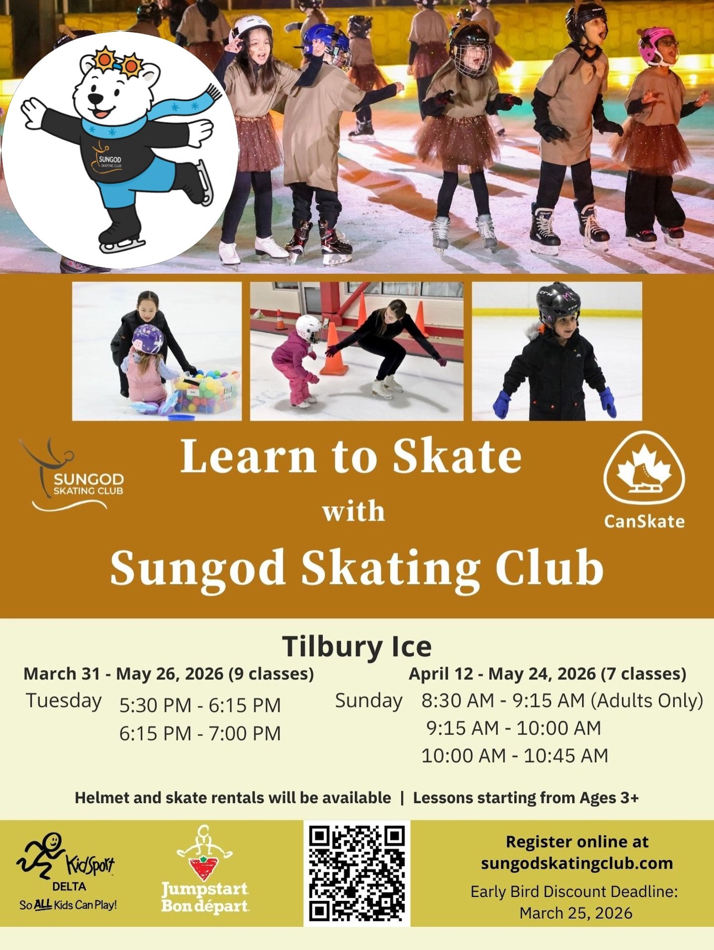 Come learn to skate in Delta this spring! https://sungodsc.uplifterinc.com/registration/ Your skating journey is about to begin! ⛸️🥳💪🏼