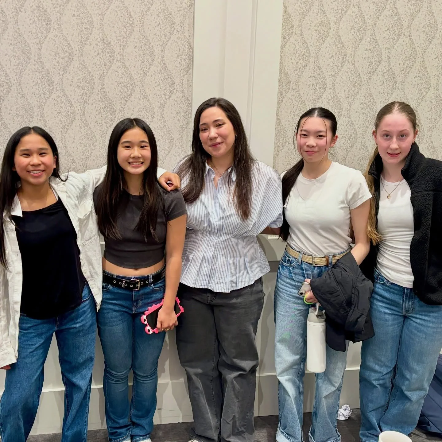 Mia, Rika, Coach Chelsea, Phoebe, and Leila at the BC/YT Kelowna Camp seminar this weekend!