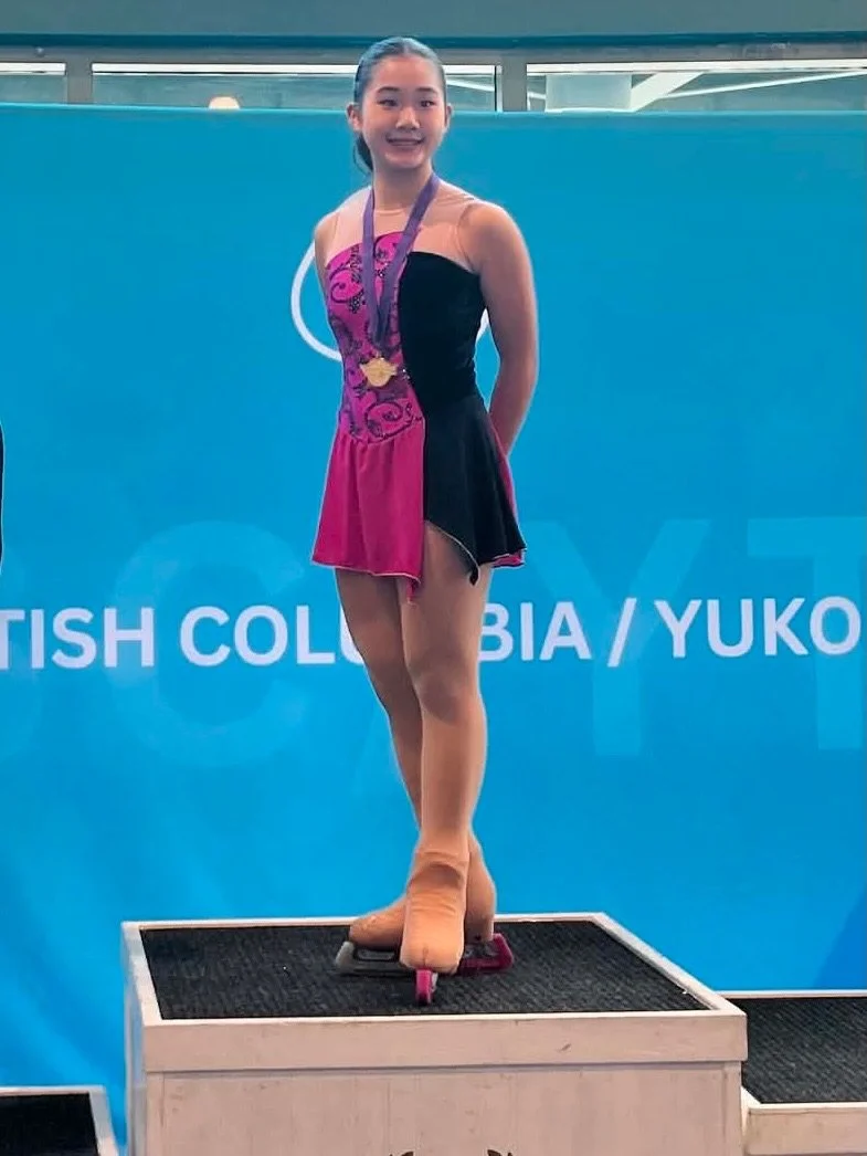 A well-earned gold medal for Rika in Star 5 Artistic 🥇 🎺🎶 at the Victoria Day Super Series competition