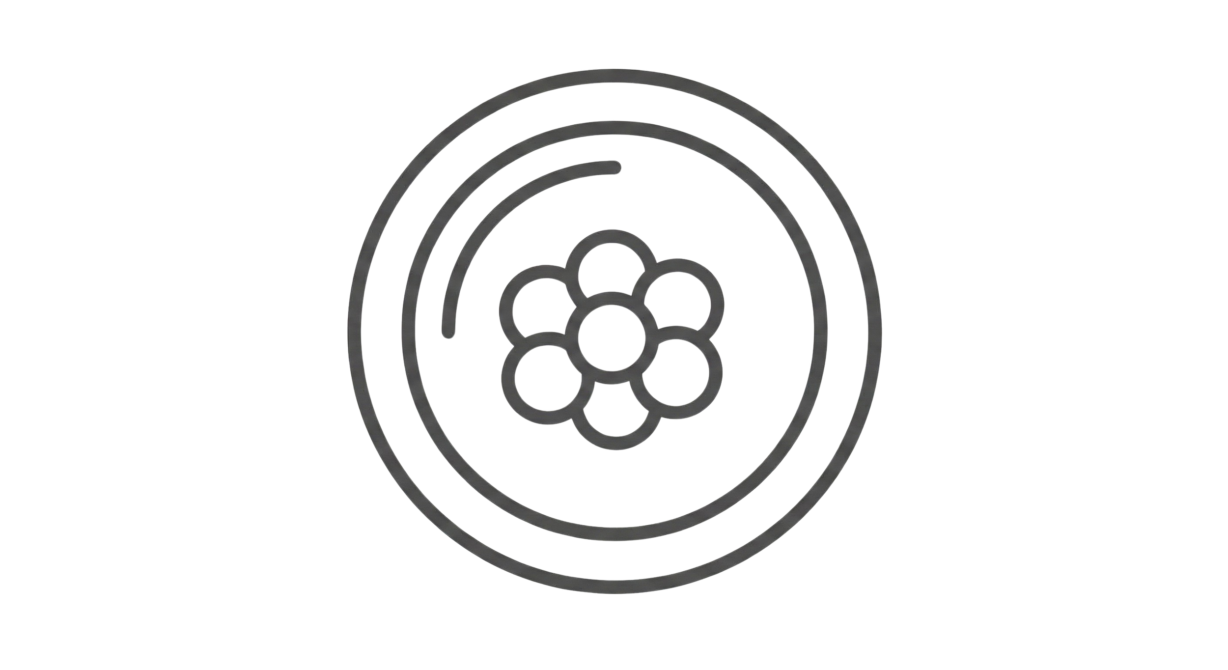An icon of dividing cells representing an embryo, symbolizing the specialized emotional support Daybreak Therapy provides during IUI, IVF cycles, and embryo transfers in Mt. Juliet, TN.