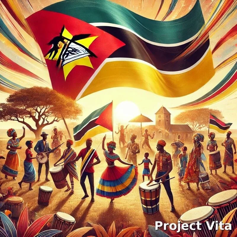 🇲🇿✨ Happy Independence Day, Mozambique! ✨
&bull;
Today we celebrate freedom, resilience, and the vibrant spirit of the Mozambican people.
&bull;
At Project Vita, we are honored to walk alongside communities in rural Mozambique  building, learning, 