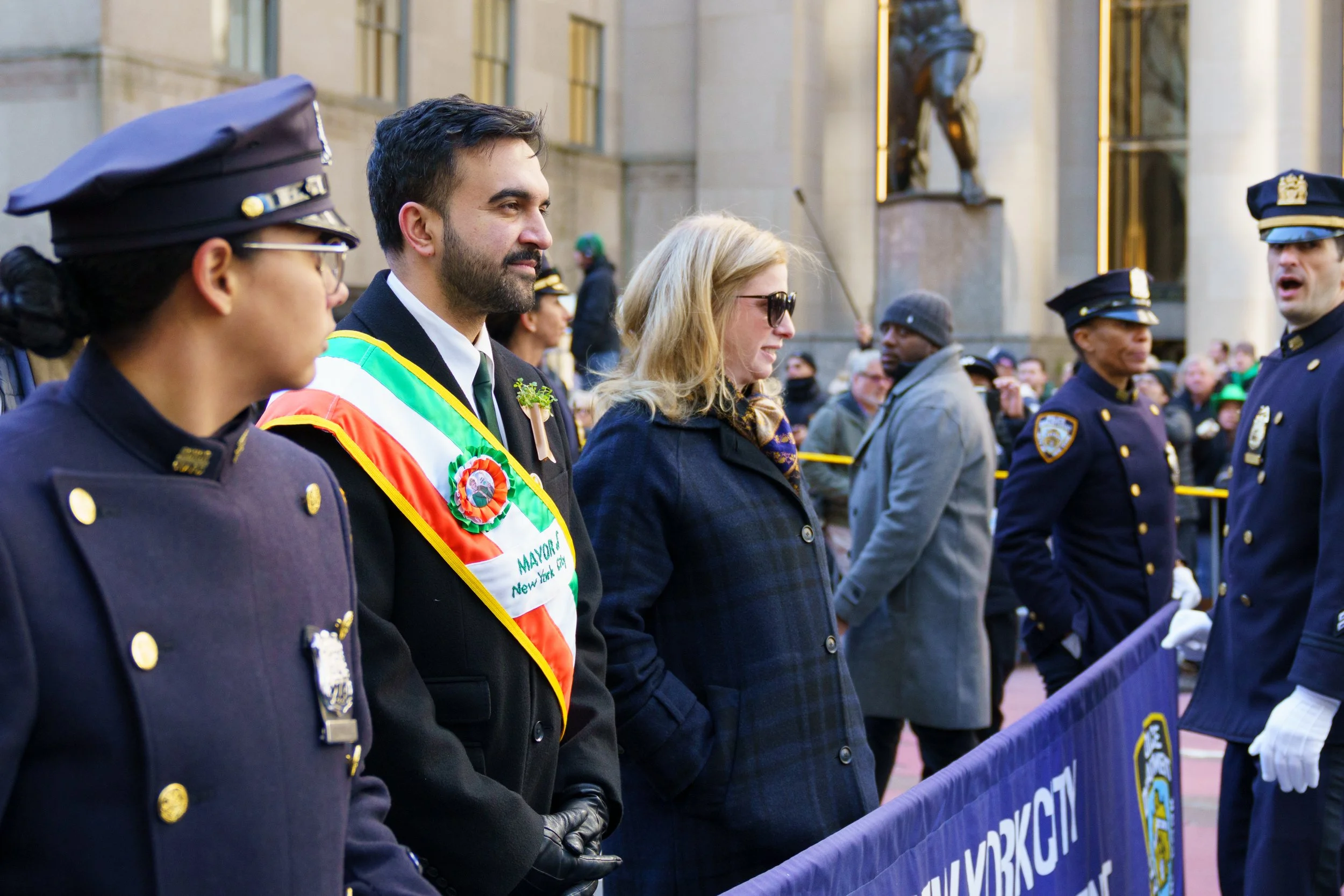 Mamdani marches with NYPD and city officials in New York St. Patrick’s Day Parade