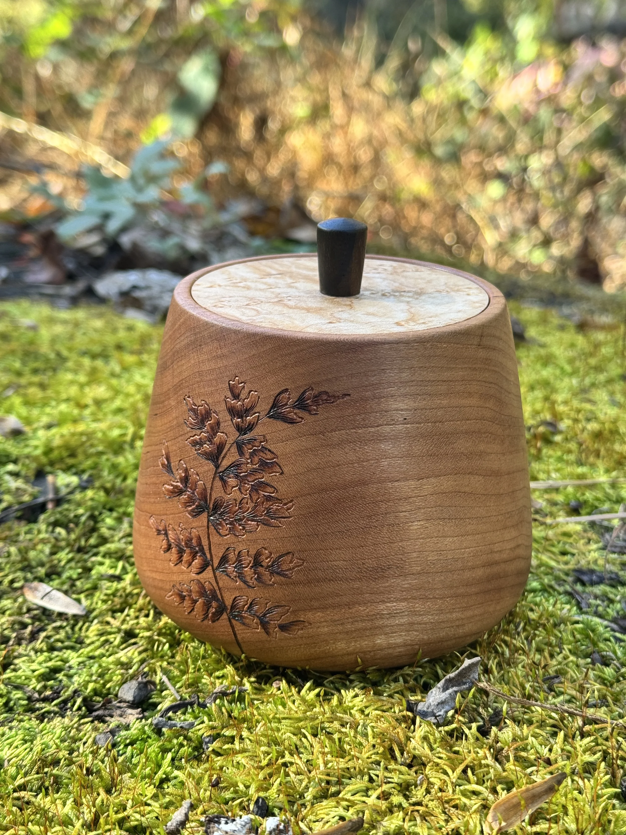 Fern Lidded Jar