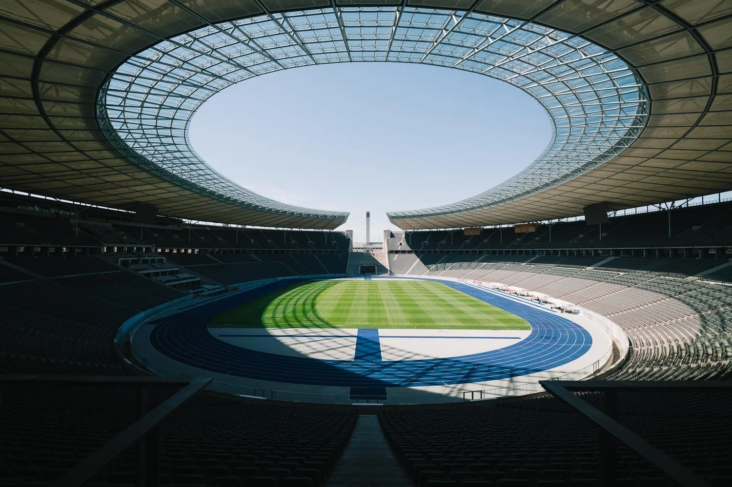 Interior of Berlin Olympiastadion photographed with Leica SL3 P and Leica Super Vario Elmar SL 16-35 asph