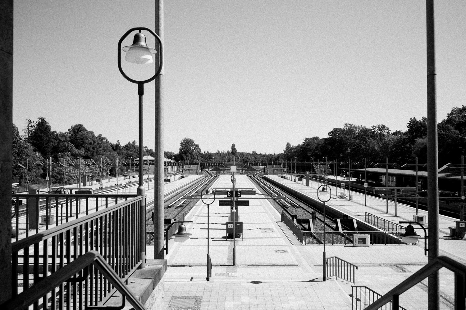 The S Bahn station from Olympiastadion Berlin shot on Leica SL3 P