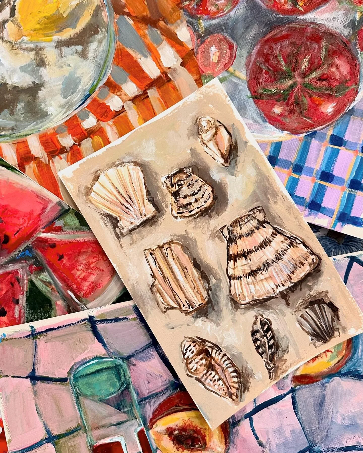 Wouldn&rsquo;t you think my collection&rsquo;s complete 😉🐚 #feelslikesummer #marleeledbetterart #dropI
