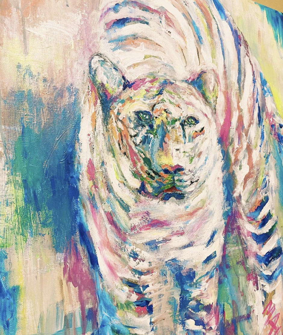 "Creativity On The Prowl" 24 x 36 Acrylic