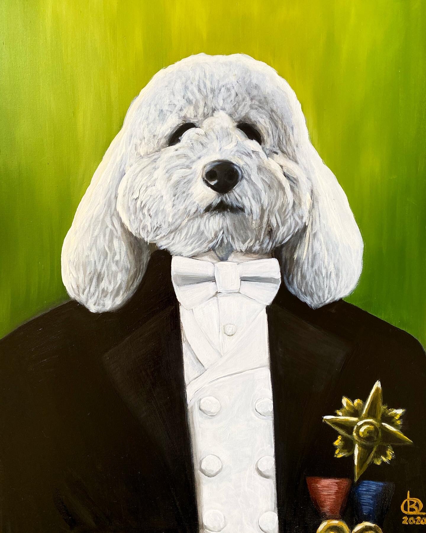 "Lord Winston" (2020)
(oil, 18x24" canvas)
Commissioned work