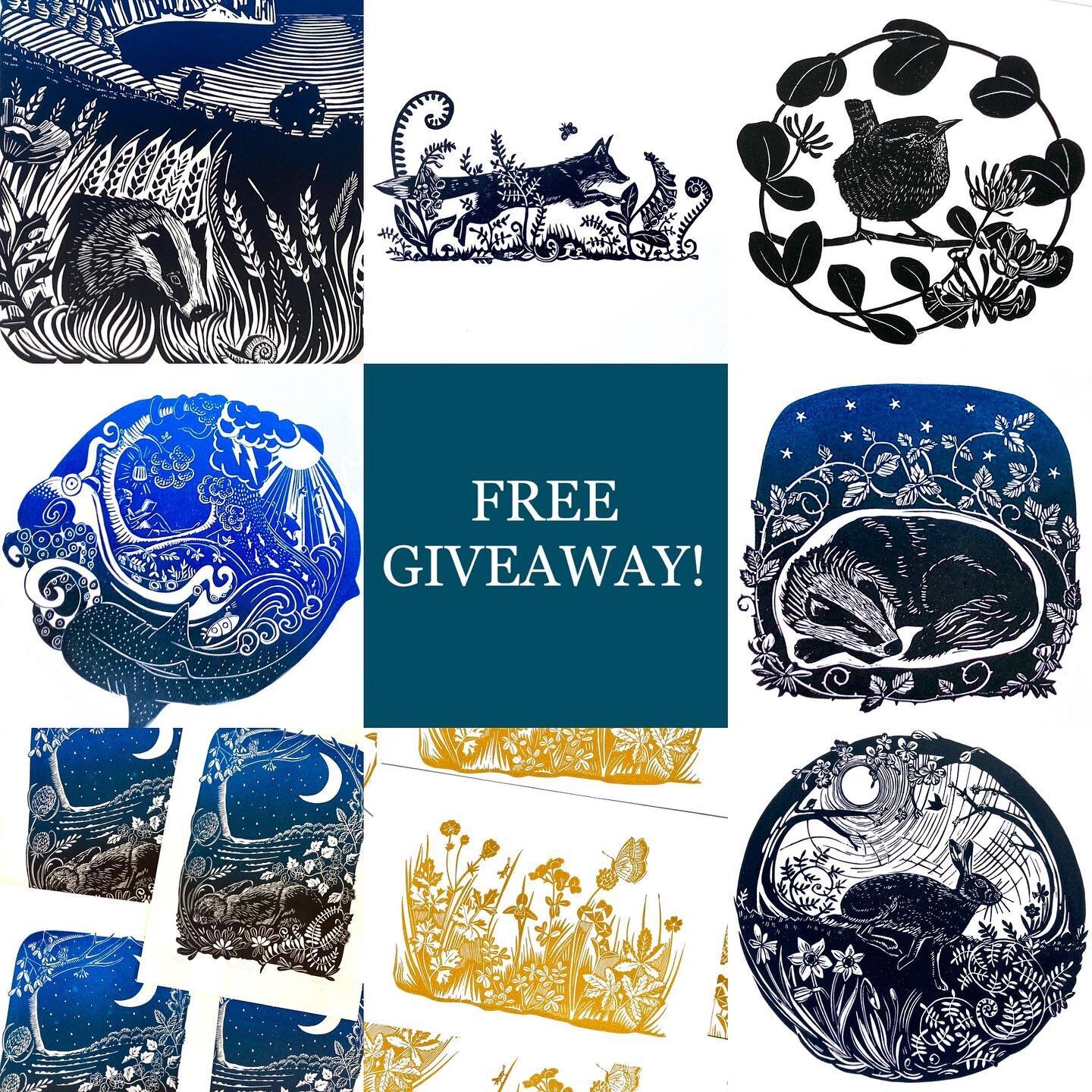 I promised a giveaway to celebrate 10k followers and I am finally getting round to it! 🎁

I'll be giving away one print currently available from my website up to the value of &pound;50 to one of you lovely followers. That range includes all of the p