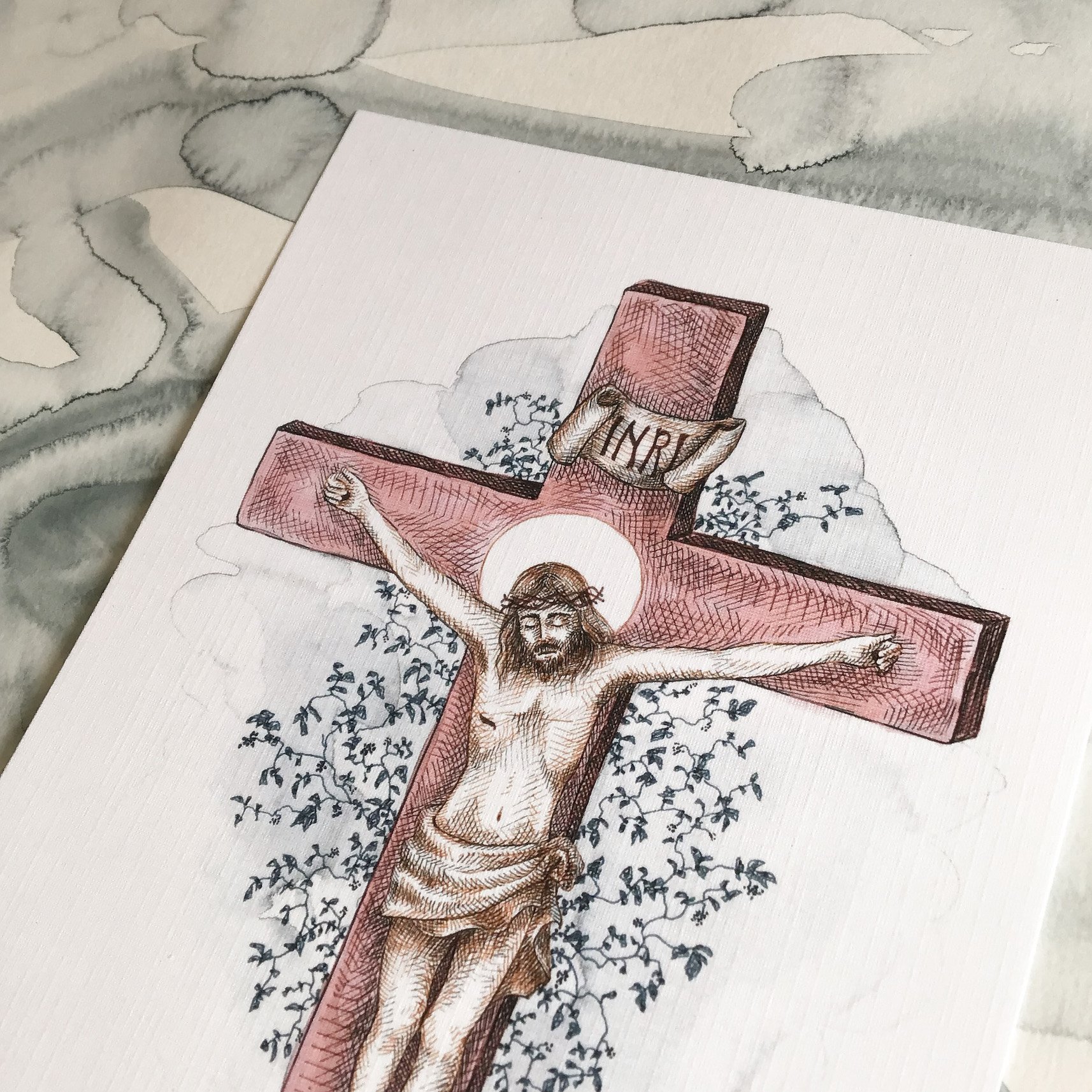 religious wooden cross christianity symbol vector illustration sketch  design:: tasmeemME.com