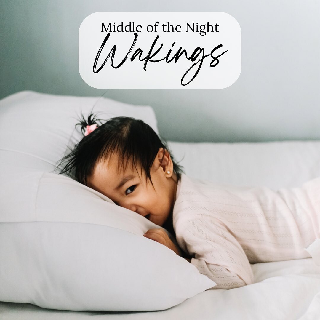 There could be many reasons why your baby or toddler is waking in the night. 🌙
 
What are the biggest culprits for waking up in the middle of the night!?
 
✨Hunger
✨Comfort (too hot/too cold, dirty diaper)
✨Needs an adjusted schedule
✨Habit
✨Develop