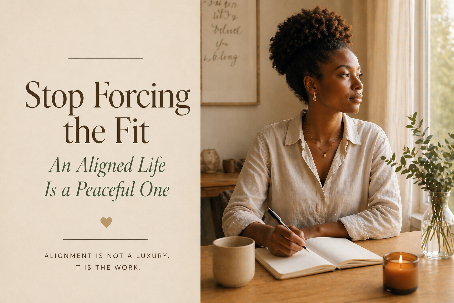 Stop Forcing the Fit — A Aligned Life Is a Peaceful One