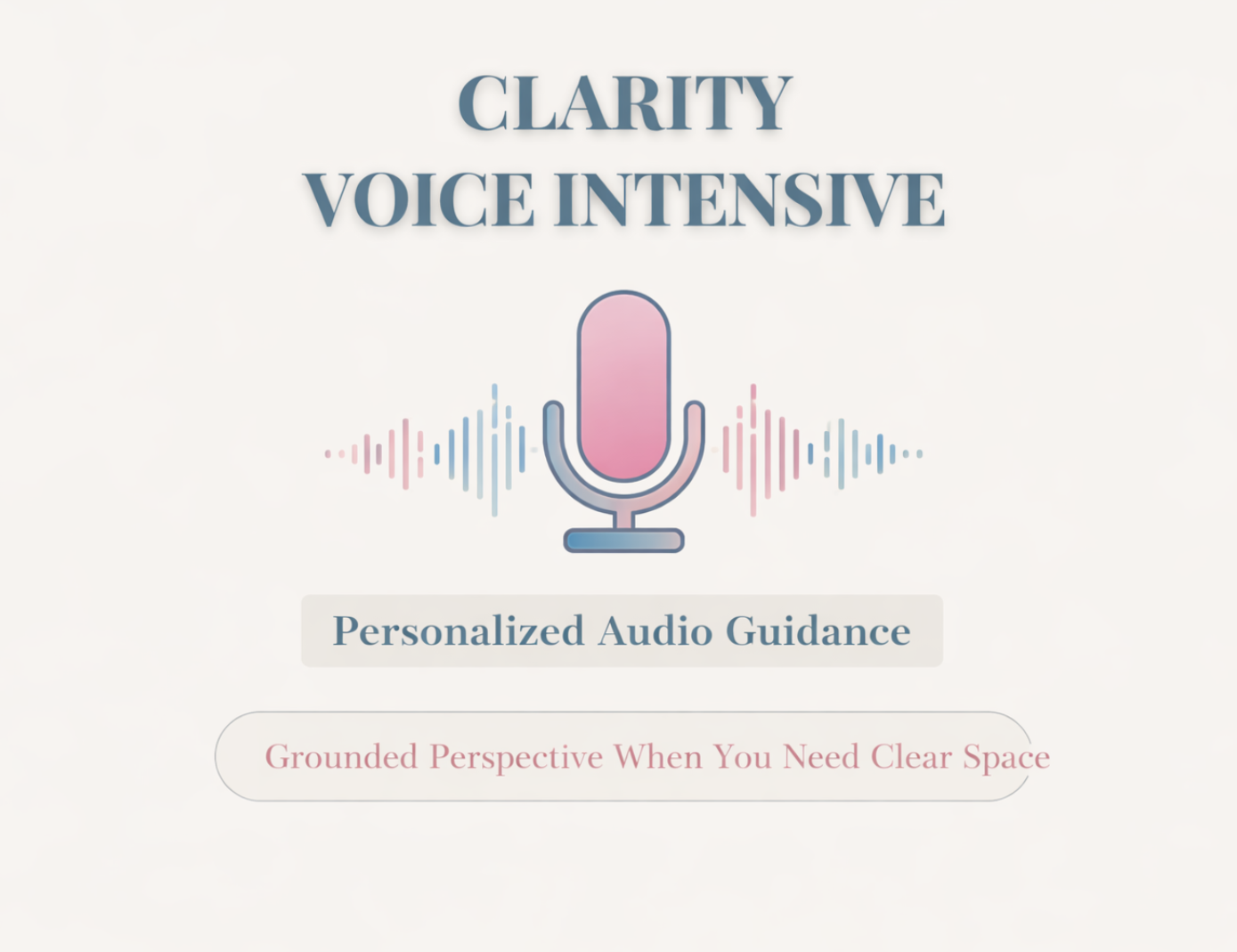 Clarity Voice Intensive — Personalized Audio Guidance
