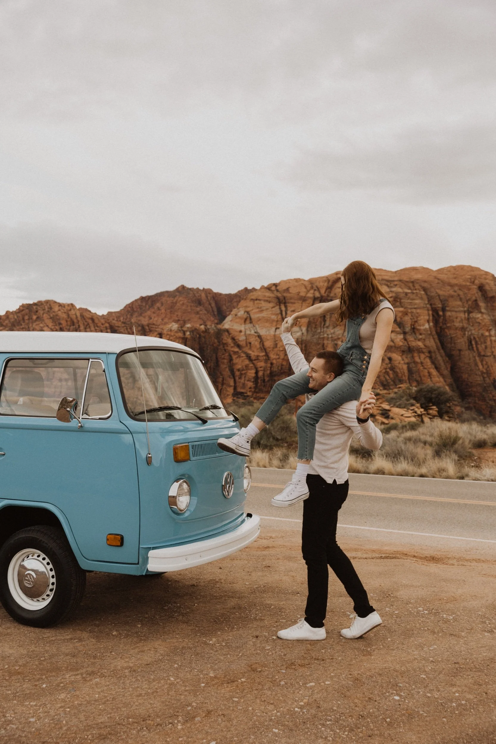 Snow canyon couples session