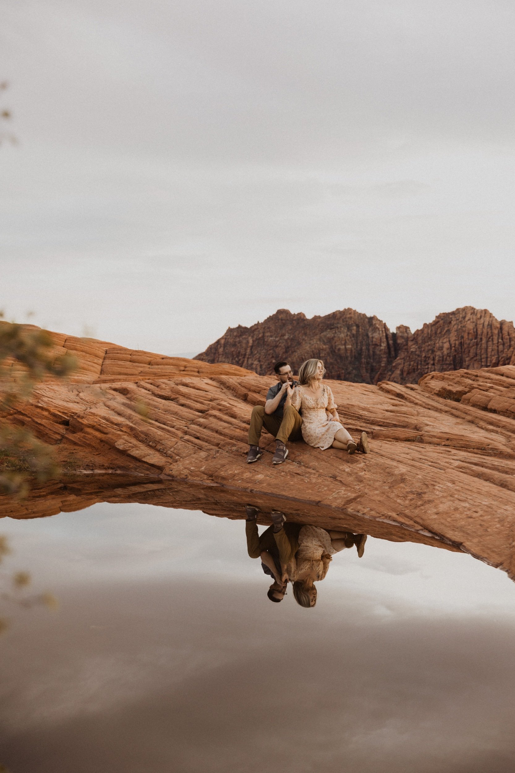 Snow canyon couples session