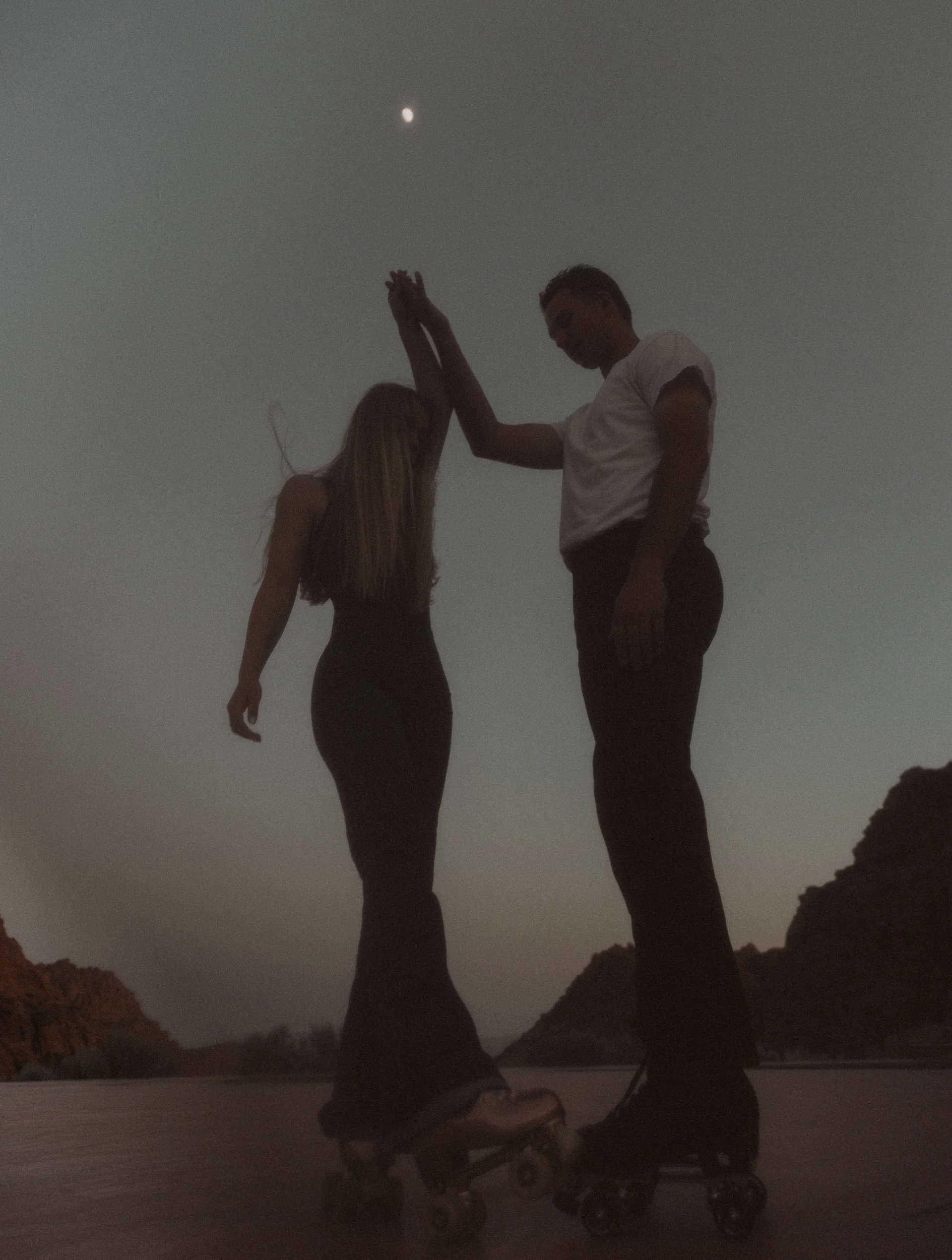 Snow canyon roller skating