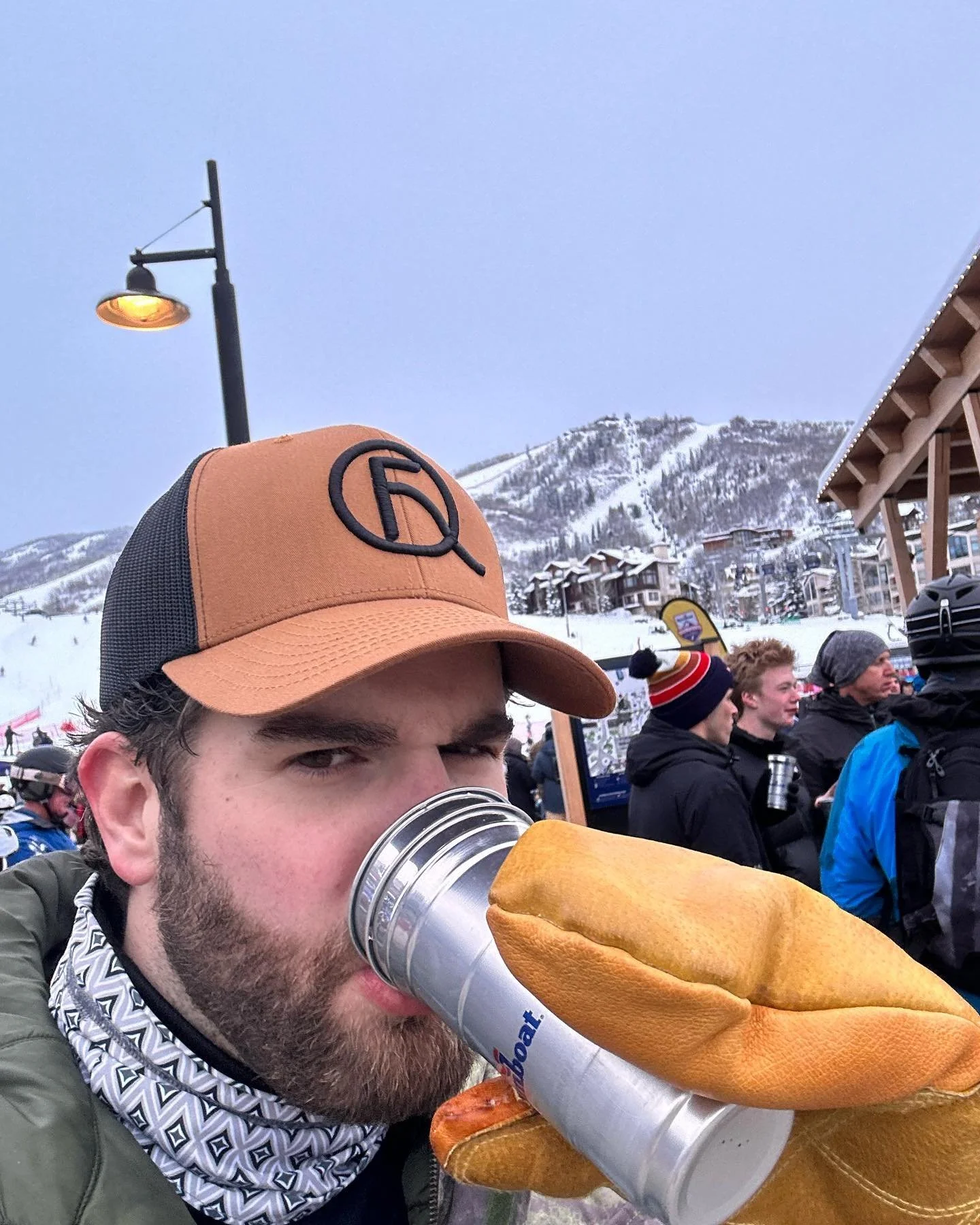 Leather mits are the original koozies! Keep it QUILL! #fullquillfriday #steamboat