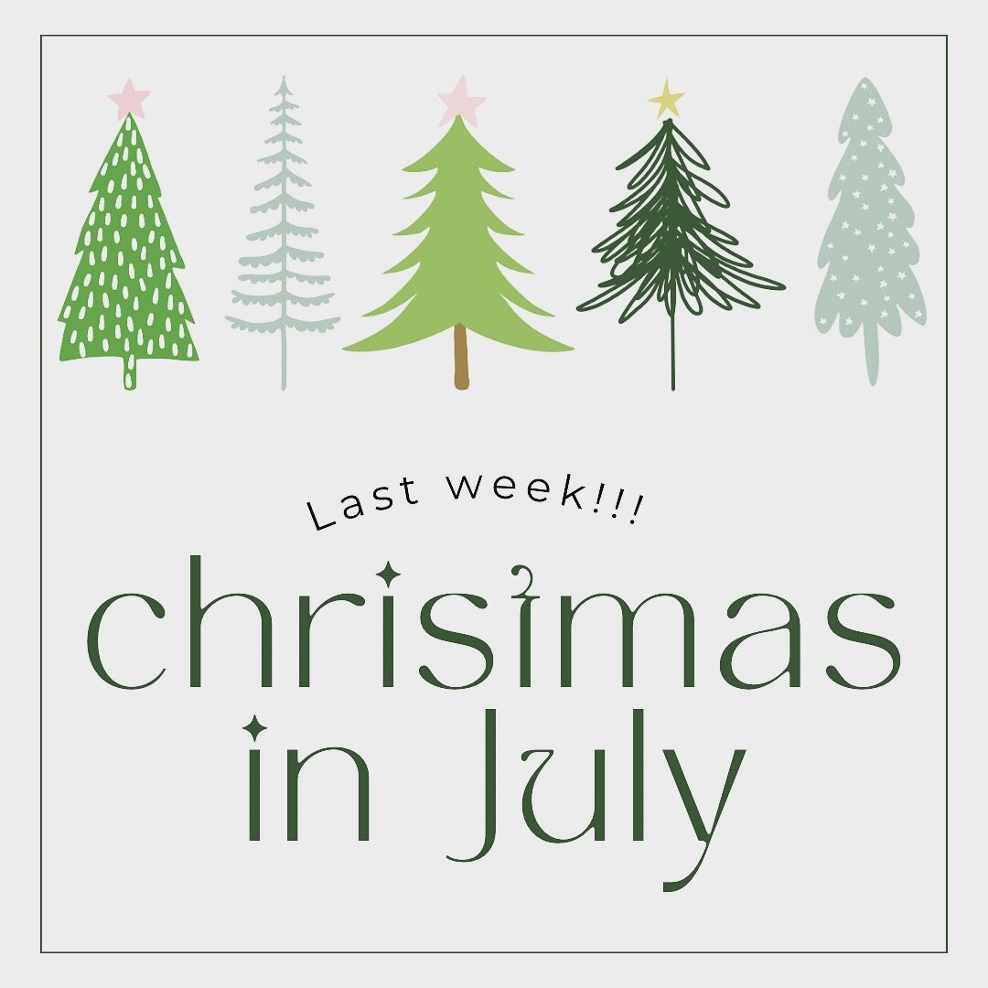 It's the final week of Christmas in July and we have saved the best for last! 

Be sure to check our stories daily for the biggest sales of the year! 🎄🤗