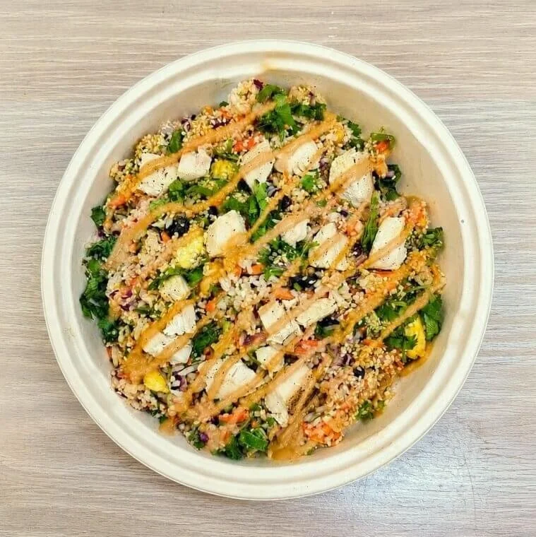 Pad Thai chicken salad from Ecobean Cafe