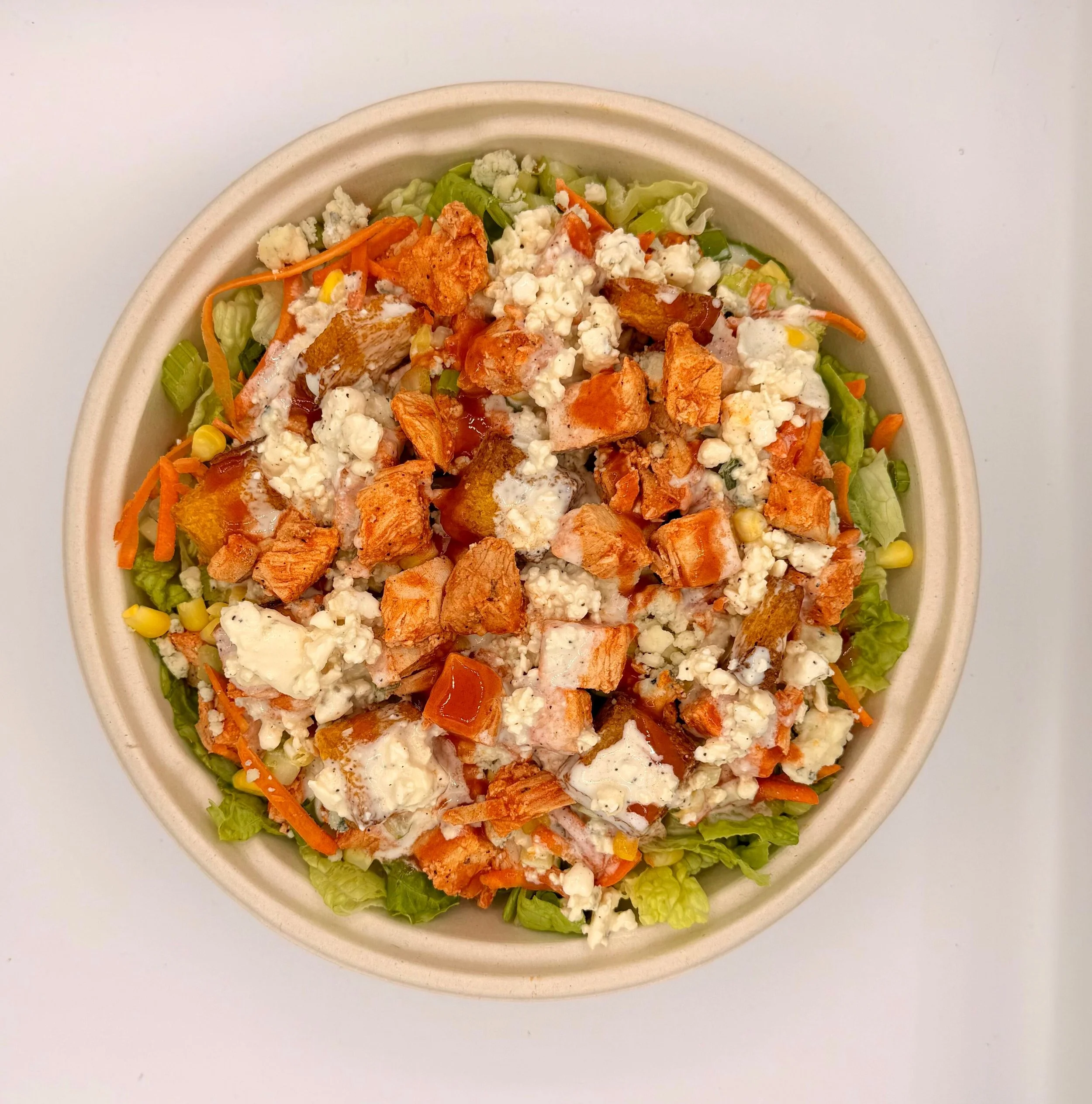 Buffalo Chicken Salad (options to make vegan)