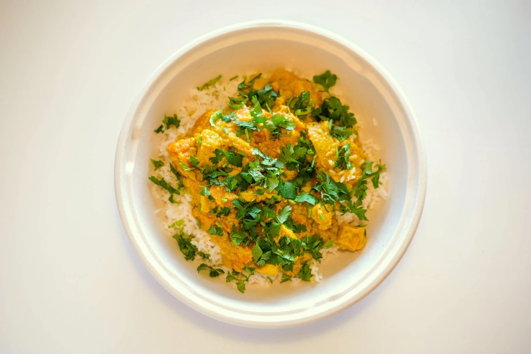 Warm Chicken Curry Bowl