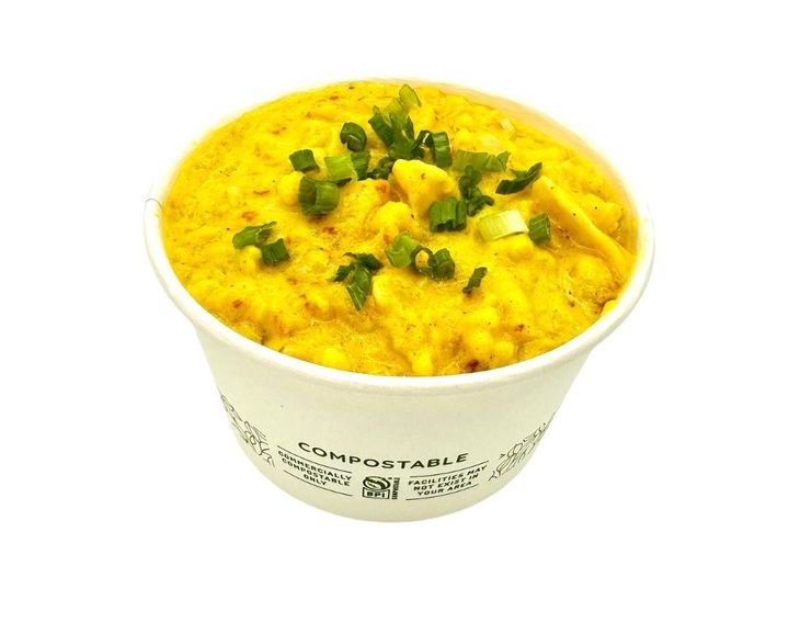 8 oz baked keto cauliflower mac and cheese