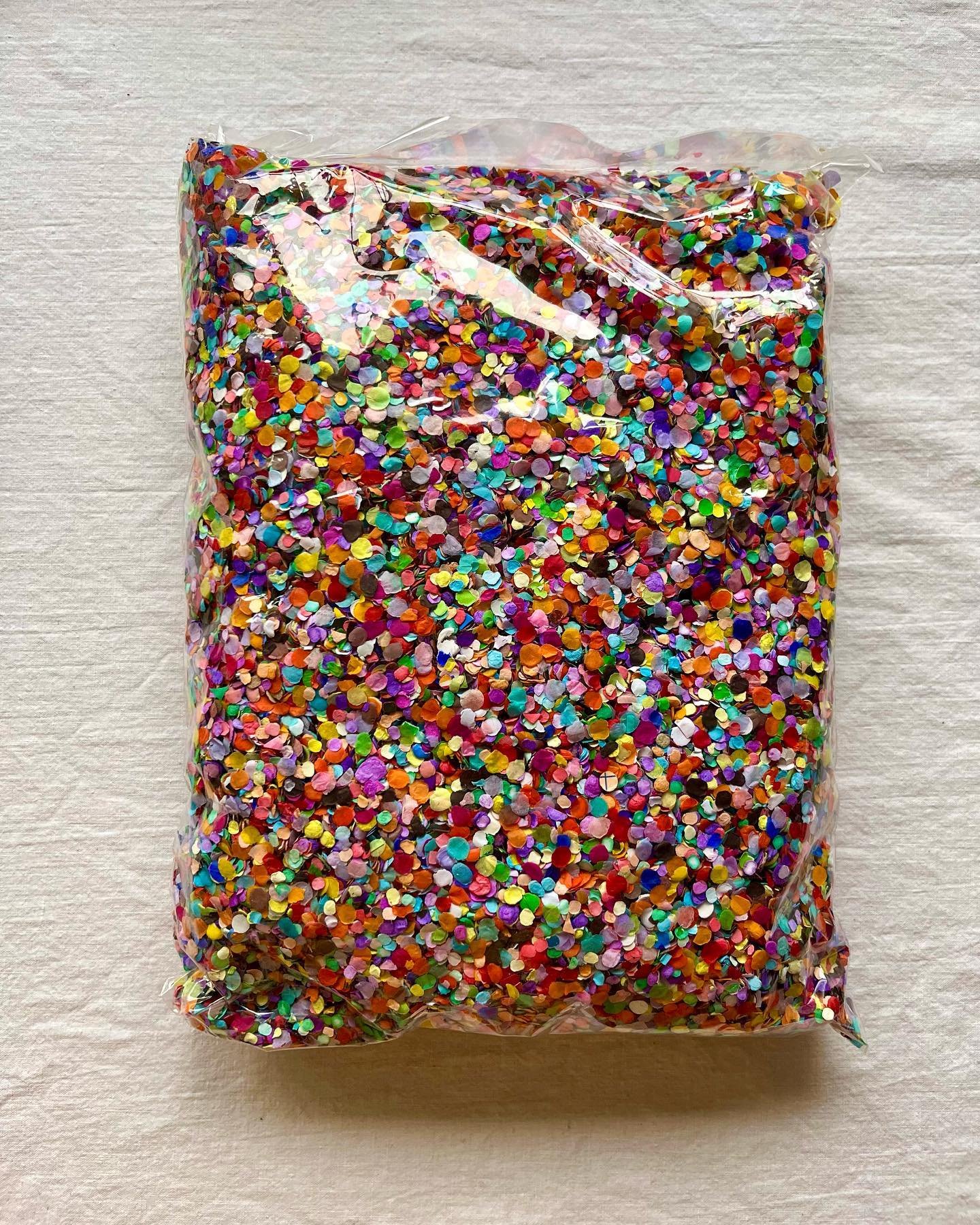 Over the course of 2023, I used up a whole bag of confetti. The 2024 confetti arrived this morning. 

Here&rsquo;s to a joy, in all of its bright tiny bits.