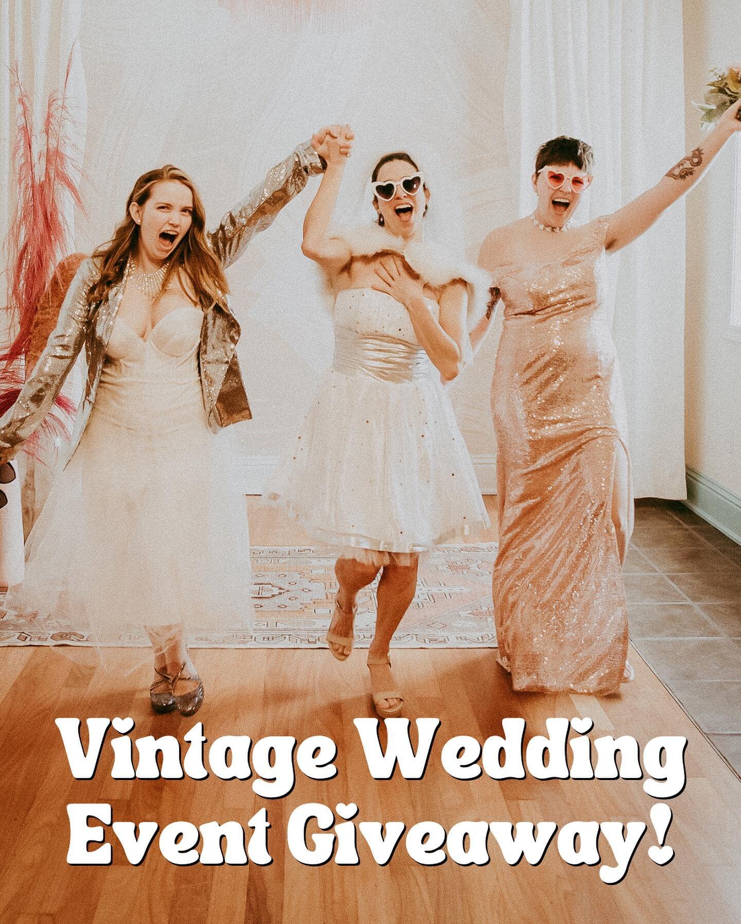 If you&rsquo;re a vintage lovin&rsquo; bride or groom to be, it&rsquo;s your lucky day! We&rsquo;re giving away this amazing prize pack granting you FIRST DIBS to the loot at our Vintage Wedding Event on March 5th! 👰&zwj;♀️🤵🏻&zwj;♀️🤵&zwj;♂️

1 of