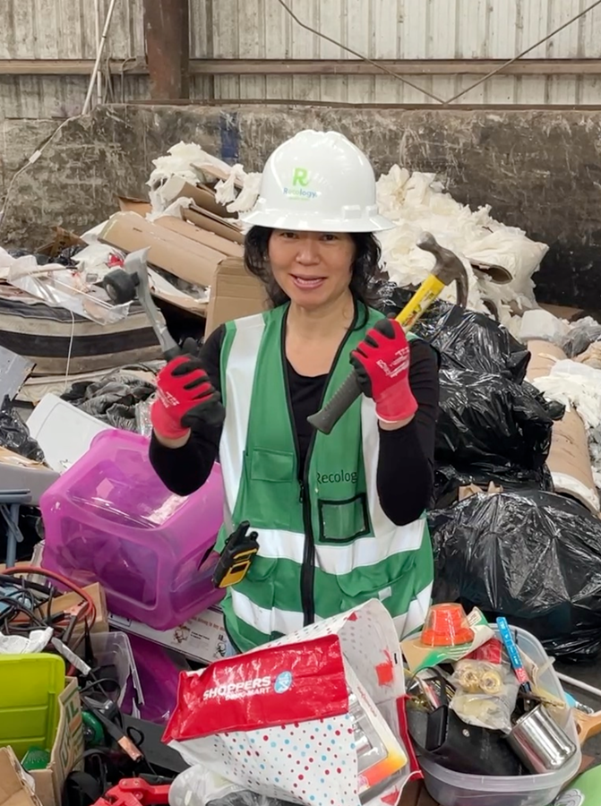 Midori Hirose at the Astoria Transfer Station