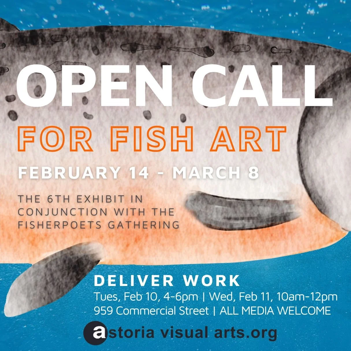 Fish Art exhibit, Feb 14-Mar 8