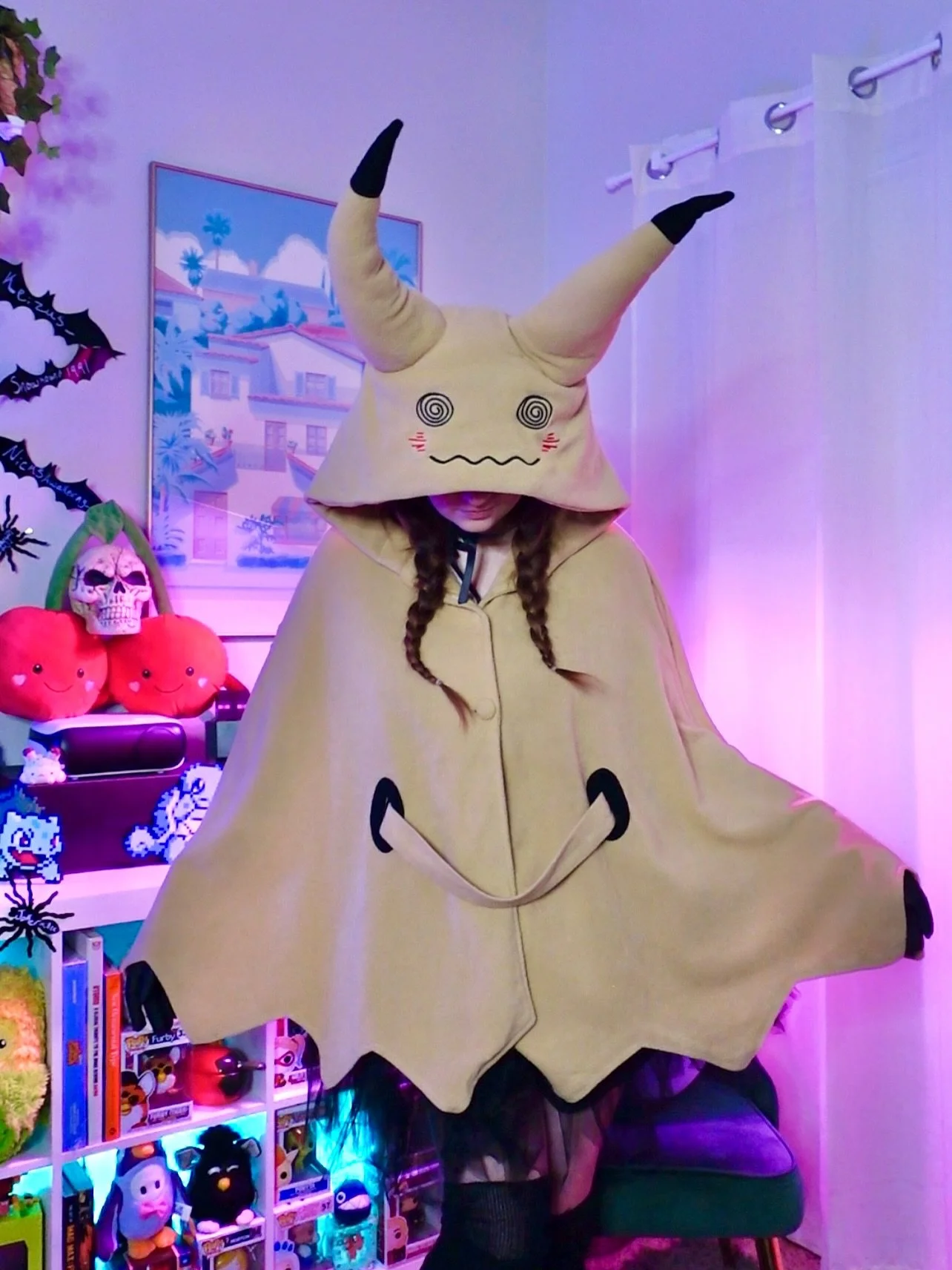 Mimikyu needs love too 🖤
Happy Halloween everyone! Swipe to see some fan art that IrisSoggy made of me as my AC character in my in-game costume &mdash; thank you for sharing this with me on discord and letting me post it here!

Let me know what you&