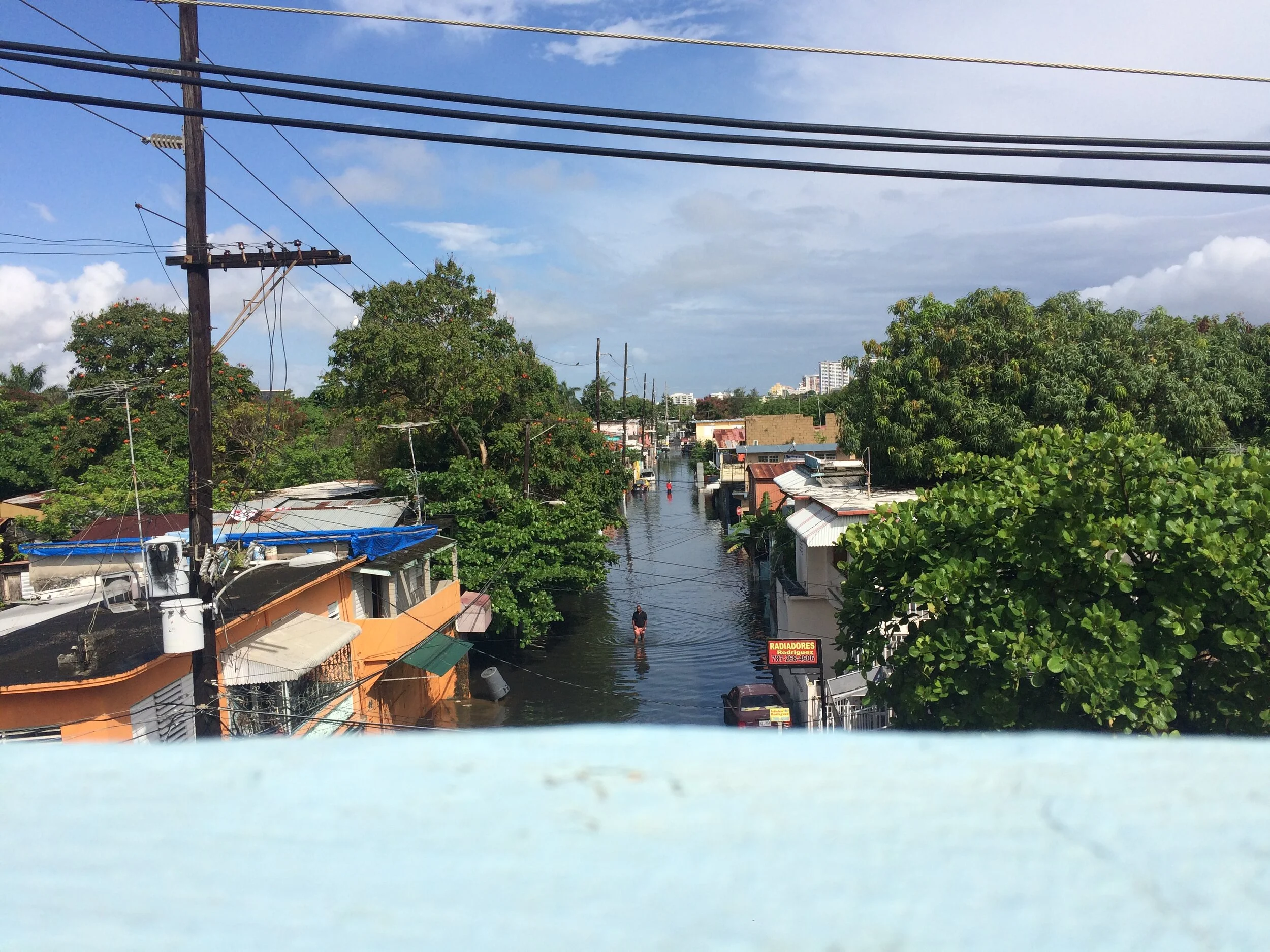 Barrio Obrero under water, San Juan