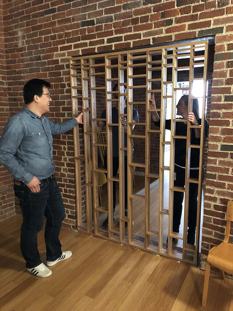 wood screen wall