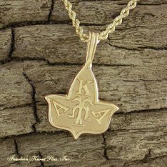 Alpha Kappa Alpha 14K Ivy Leaf Pendant