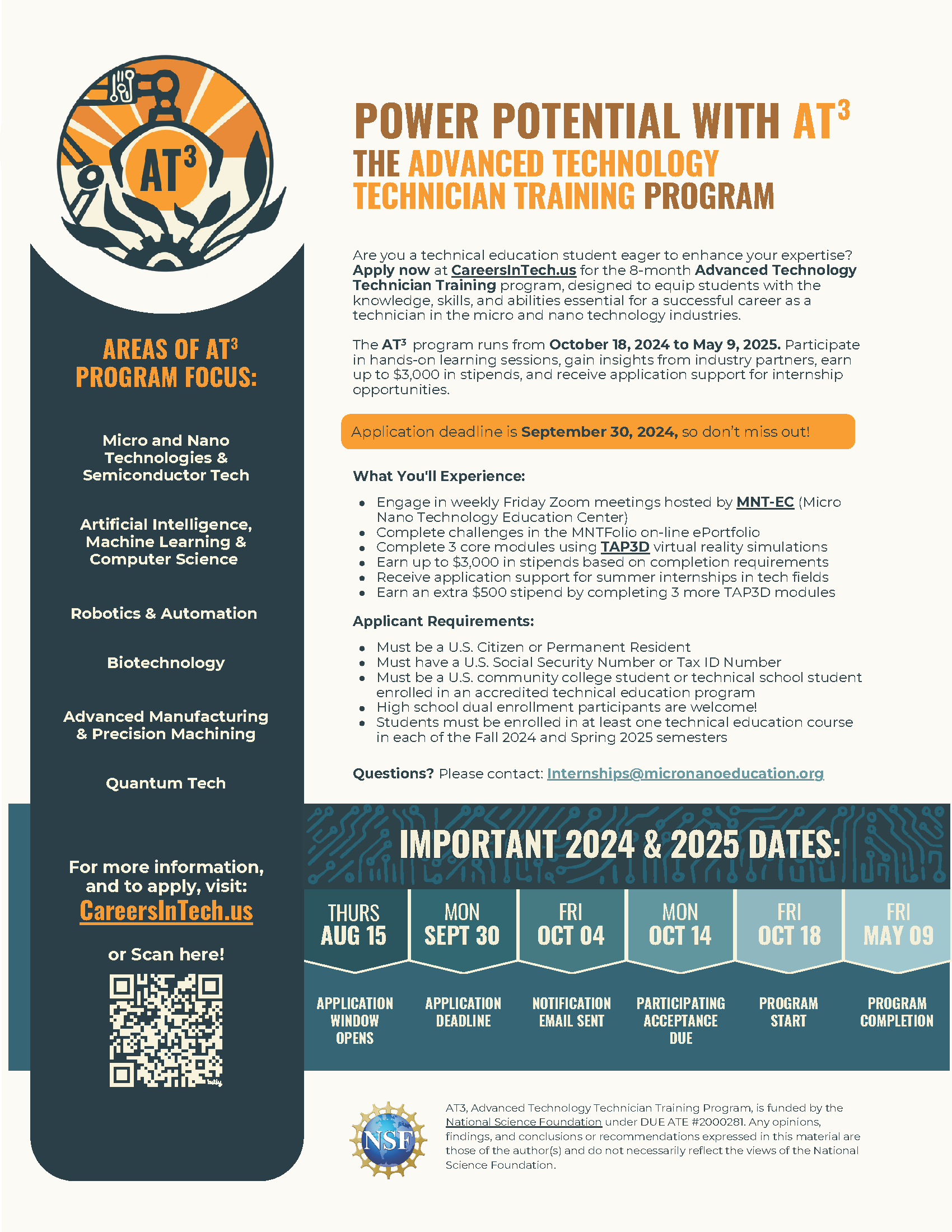 AT3 - Advanced Technology Technician Training Program // Community ...