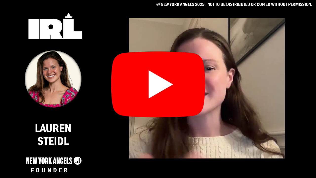 NYA FOUNDER SPOTLIGHT ‒ LAUREN STEIDL, INTEGRATED REALITY LABS CO-FOUNDER &amp; CEO