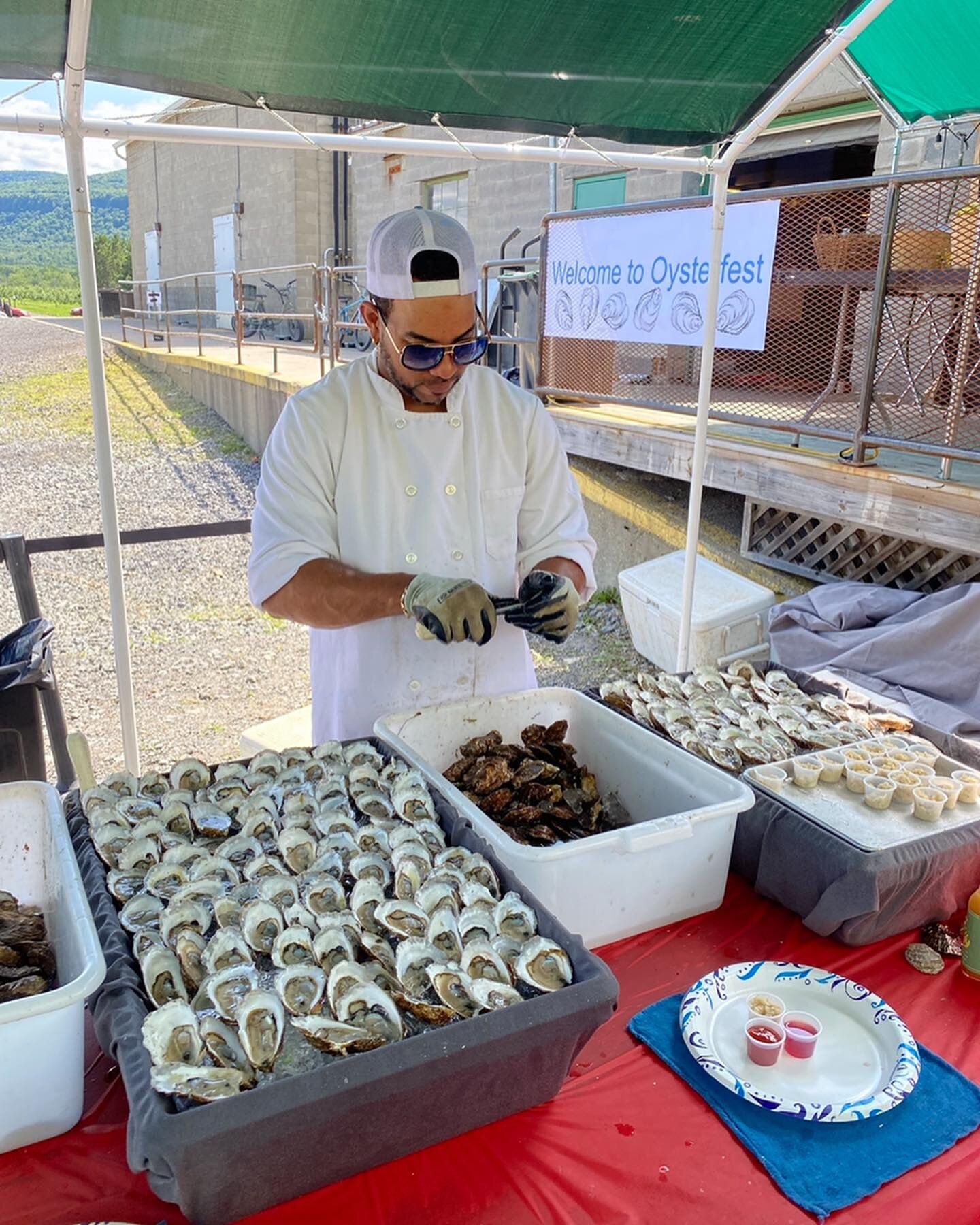 Thank you so much to everyone who helped make the fourth &ldquo;ILF &amp; TMS Oyster Fest&rdquo; @indianladderfarms and @indianladderfarmsciderybrewery such a huge success.  We&rsquo;ll &ldquo;pick&rdquo; a date soon for another during the height of?