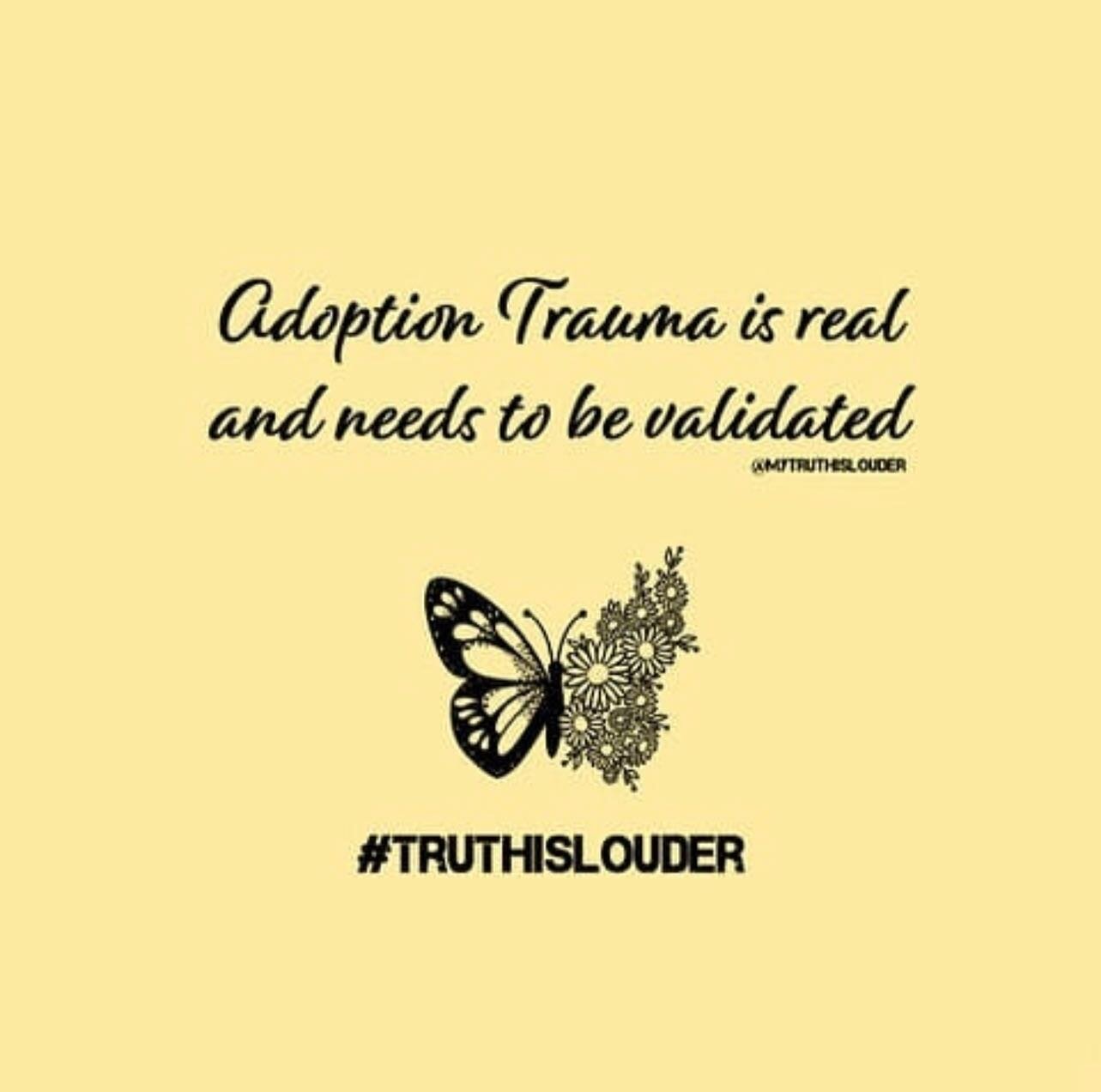 ADOPTION TRAUMA IS AN OUTCOME OF ADOPTION TRAFFICKING 
🦋
It&rsquo;s time we make this connection between Adoption Trauma and Adoption Trafficking. It&rsquo;s time we understand that the celebrated stories of &ldquo;adoption&rdquo; are celebrated sto