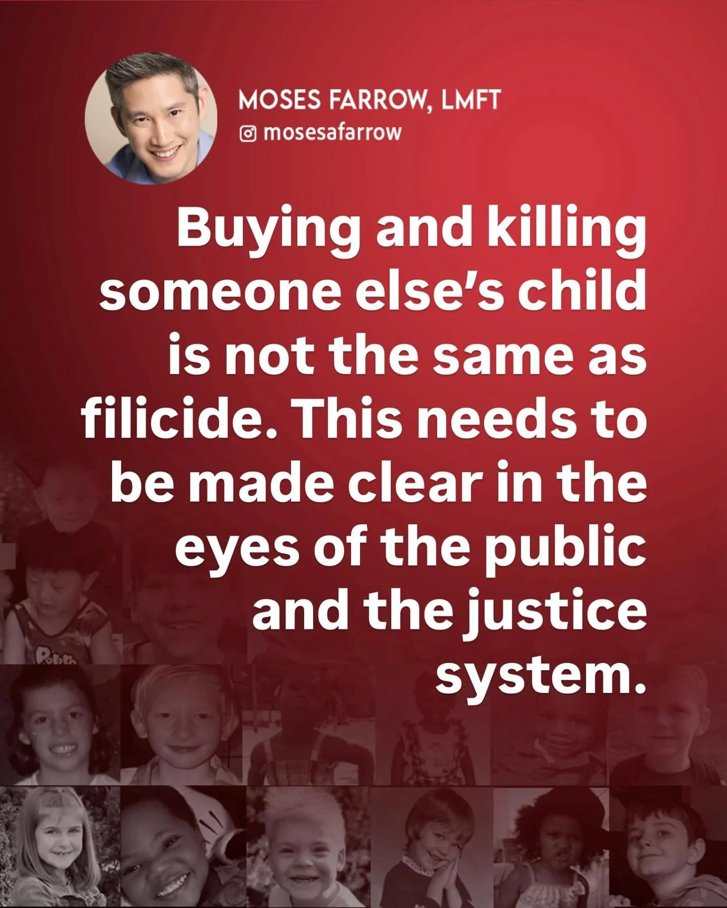 The truth is people are killing children who aren&rsquo;t theirs. This fact is ignored and overlooked by the media and the courts. Even though justice is served for the murders, the crime of taking and buying other people&rsquo;s children is not even