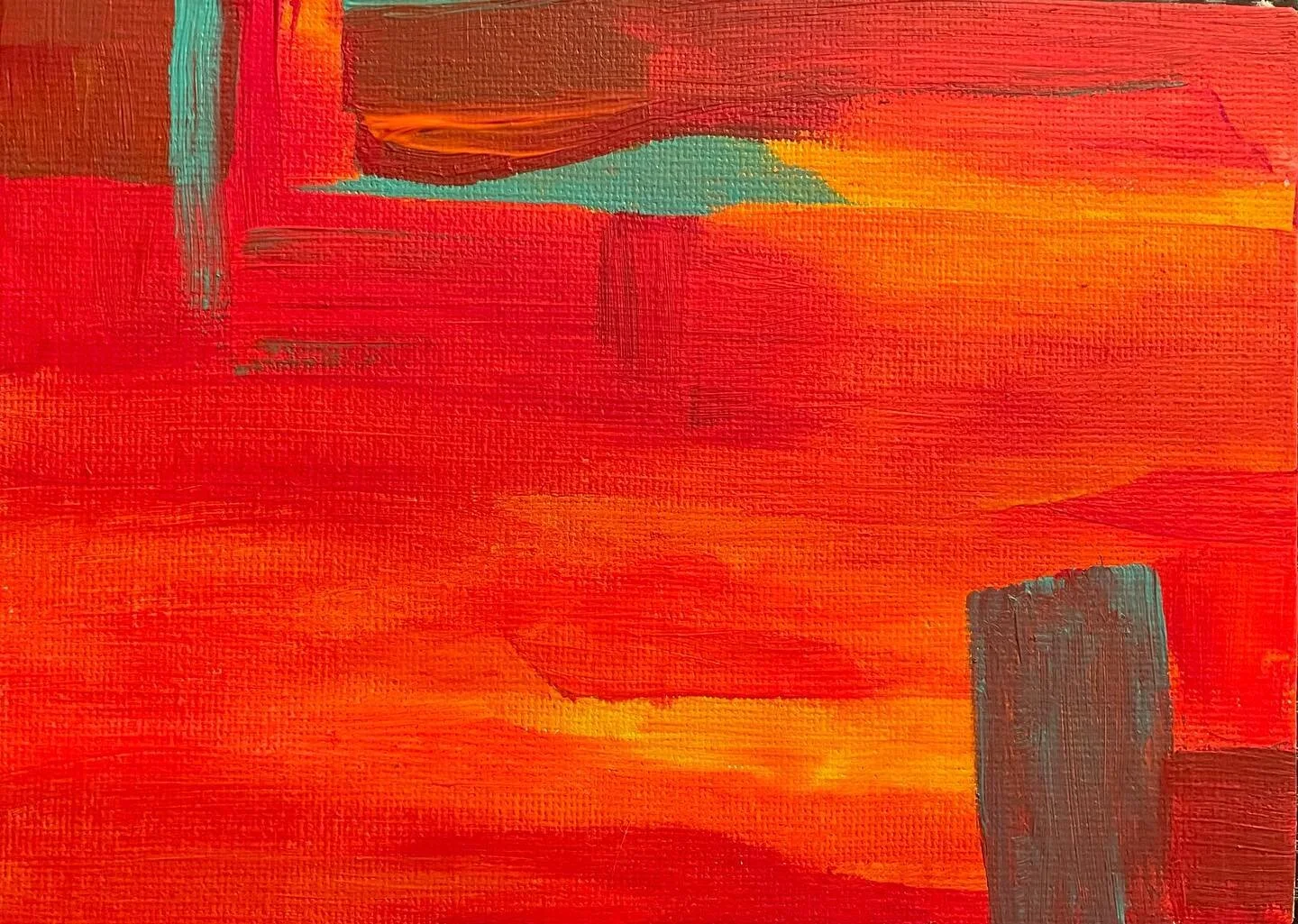 Shapes That Shouldn&rsquo;t Be. More color study as I try to find my way through paint and process, and colorful companions to dig up old dead demons.