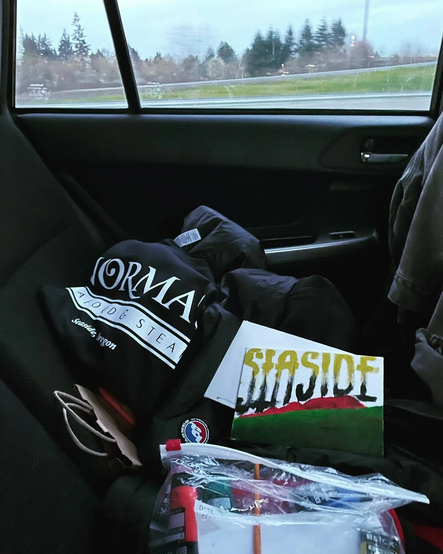 Work 6 from the back of a car (seasick, amirite) #30dayswithoutacouch