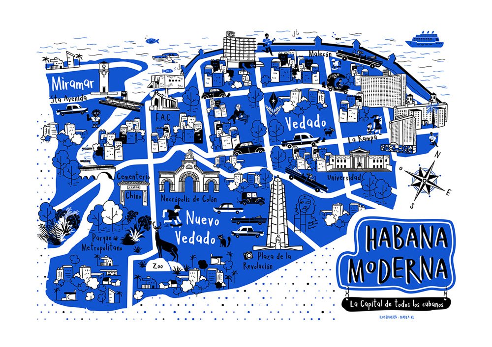 Know Cuba First, Illustrated Maps Series