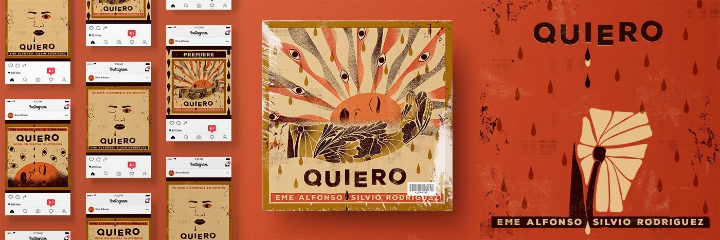 The artwork extended into a full promotional campaign, including social media assets, animated elements and announcement graphics used across streaming platforms