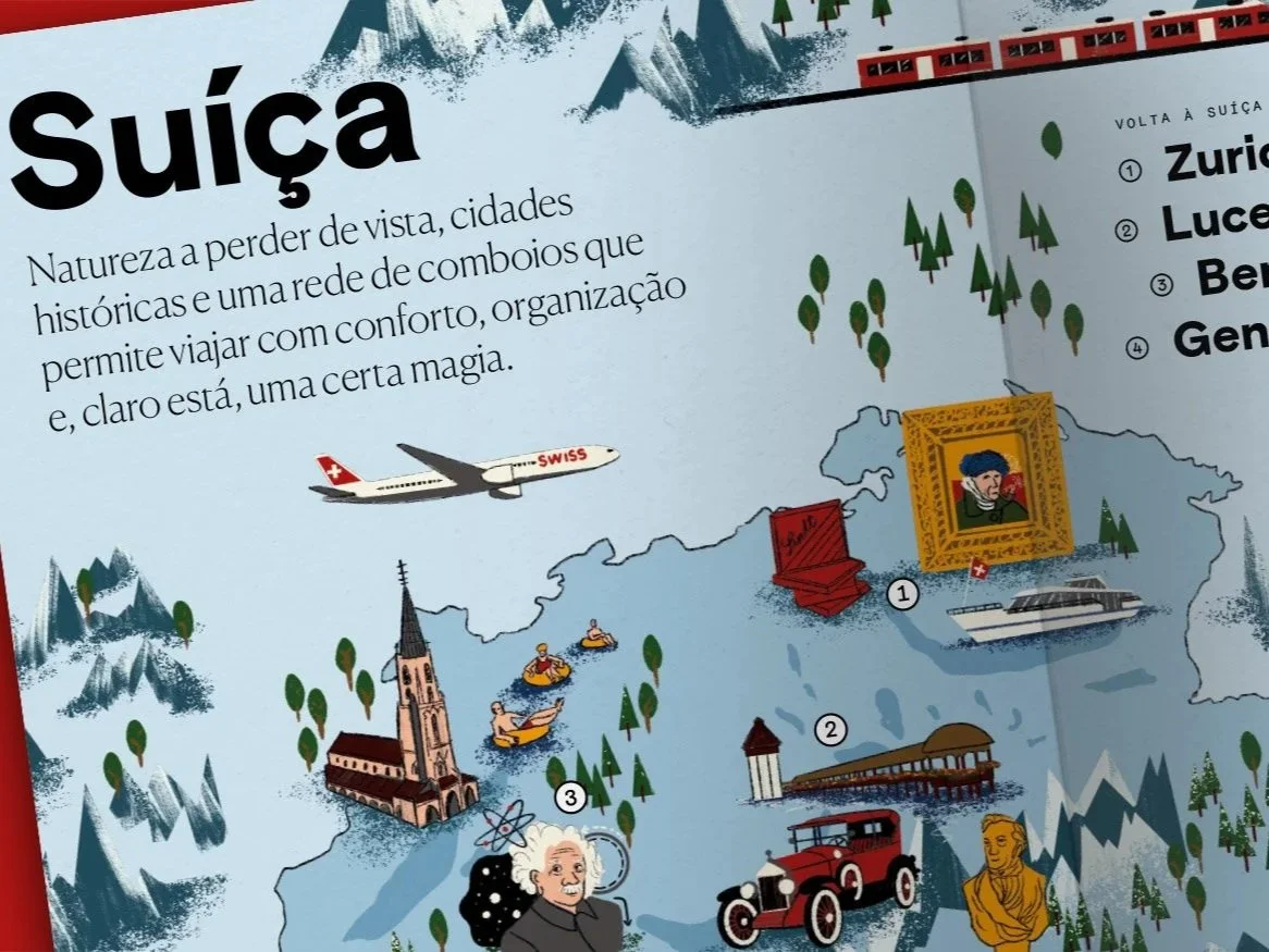 Switzerland by Train – Travel Map & Culinary Journey