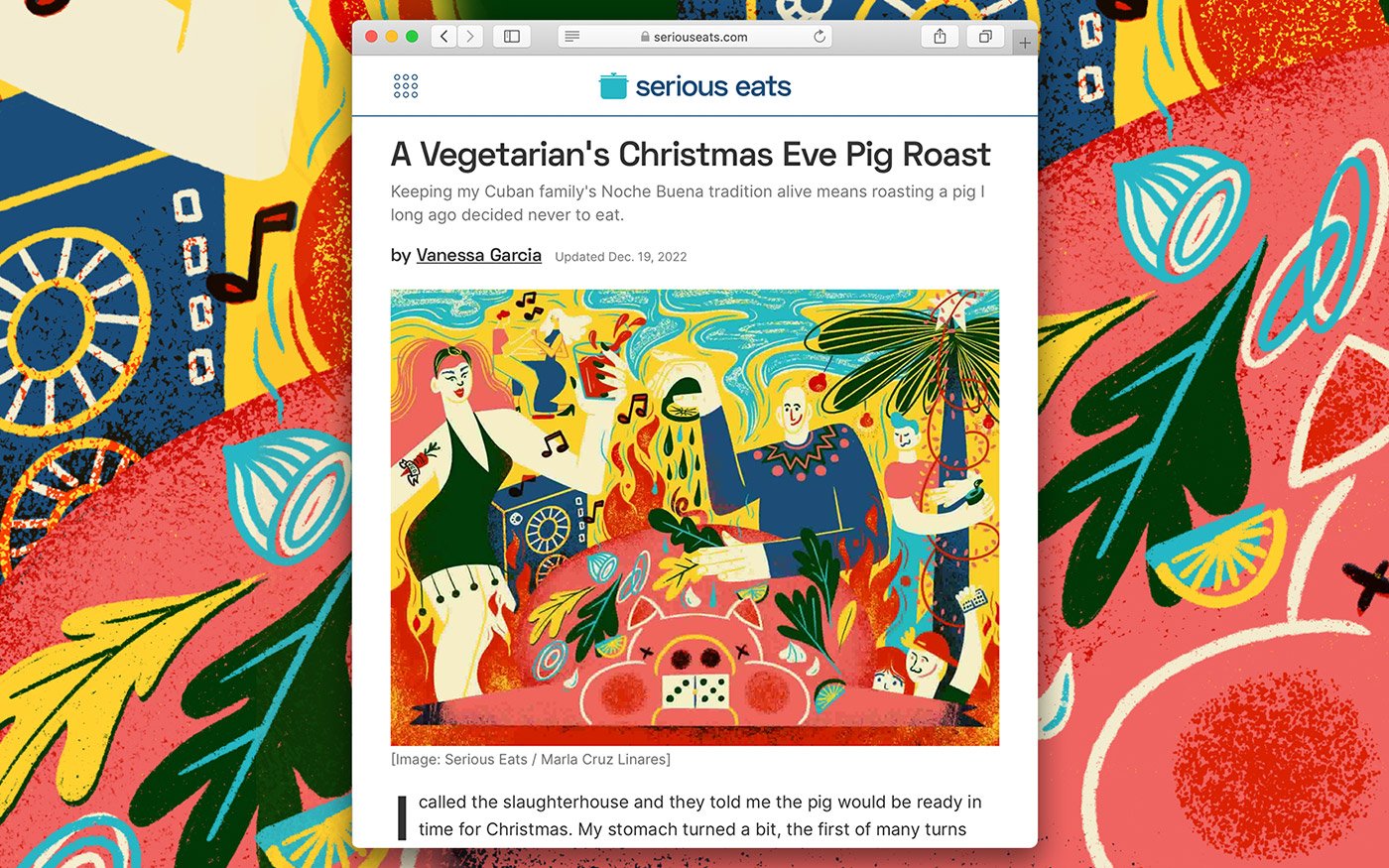 A Vegetarian Christmas Eve, Serious Eats